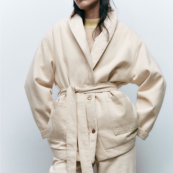 Zara belted puffer jacket Clearance